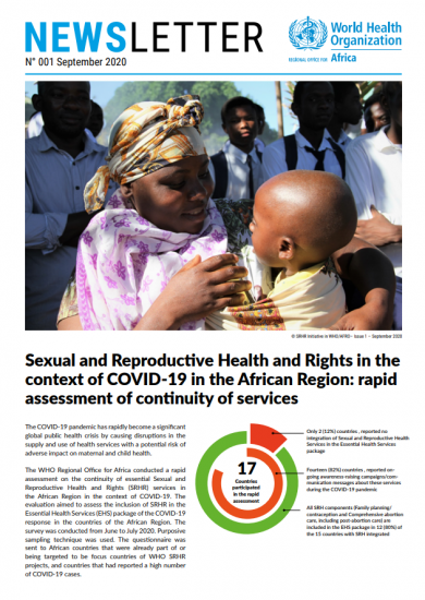 Sexual and Reproductive Health and Rights Newsletter - First Issue - September 2020