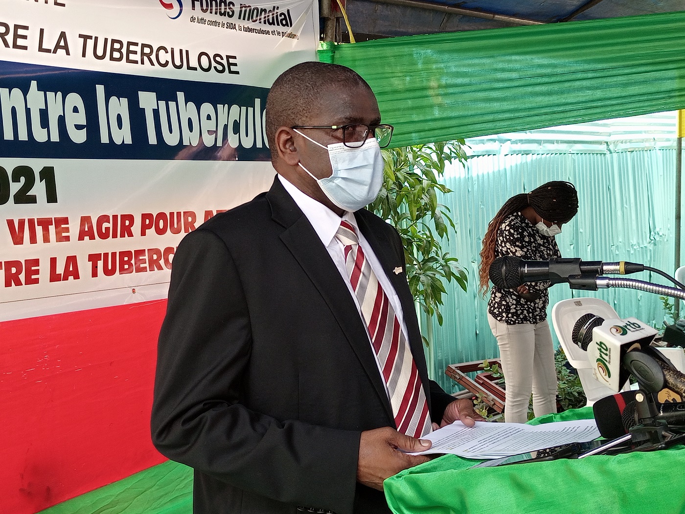 Dr Mamoudou Harouna Djingarey, Représentant Résident p.i de l’OMS lors de son allocution 