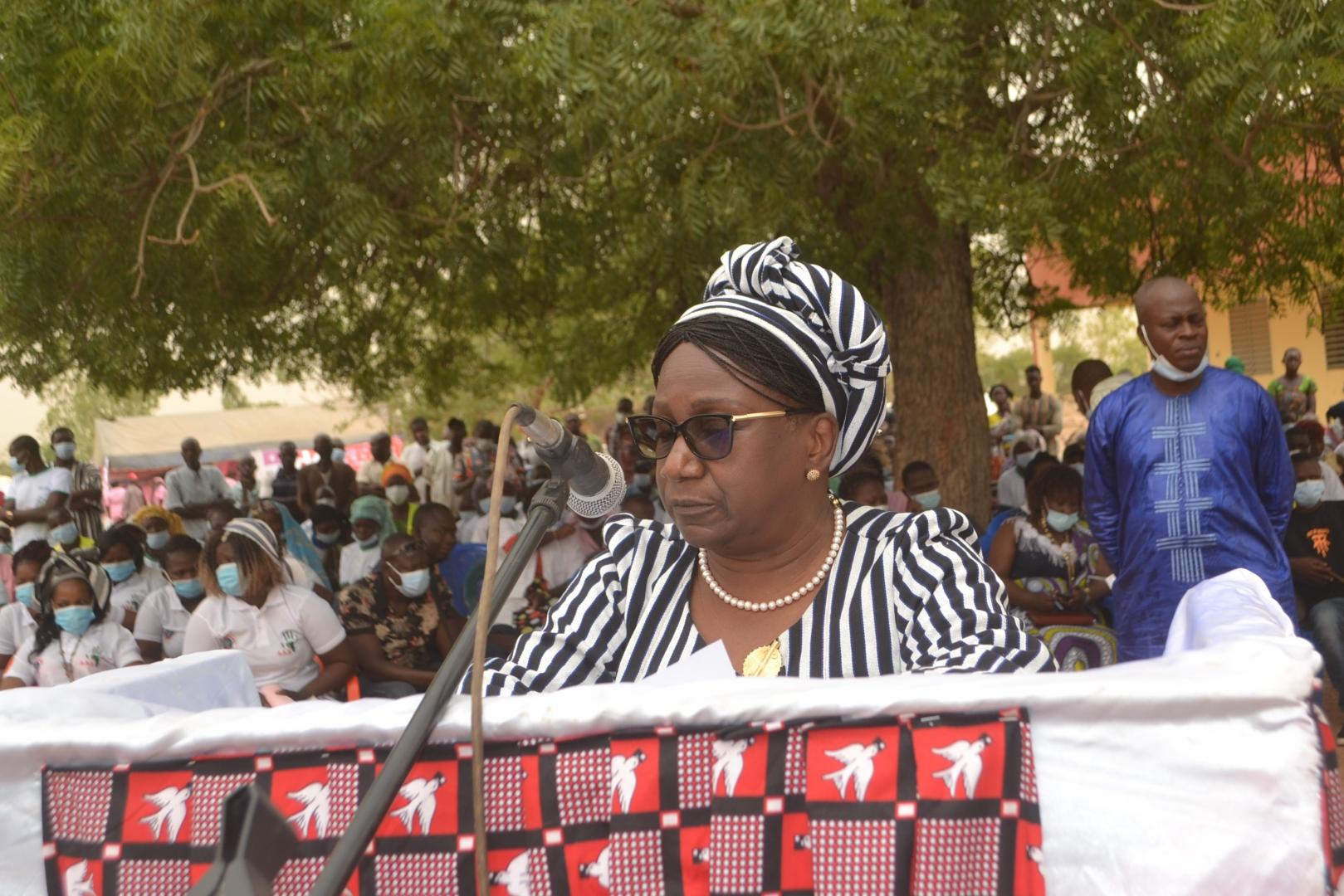 Dr Alimata J. DIARRA-NAMA, Représentante de l’OMS, Représentante par intérim de l’UNFPA, pendant son allocution