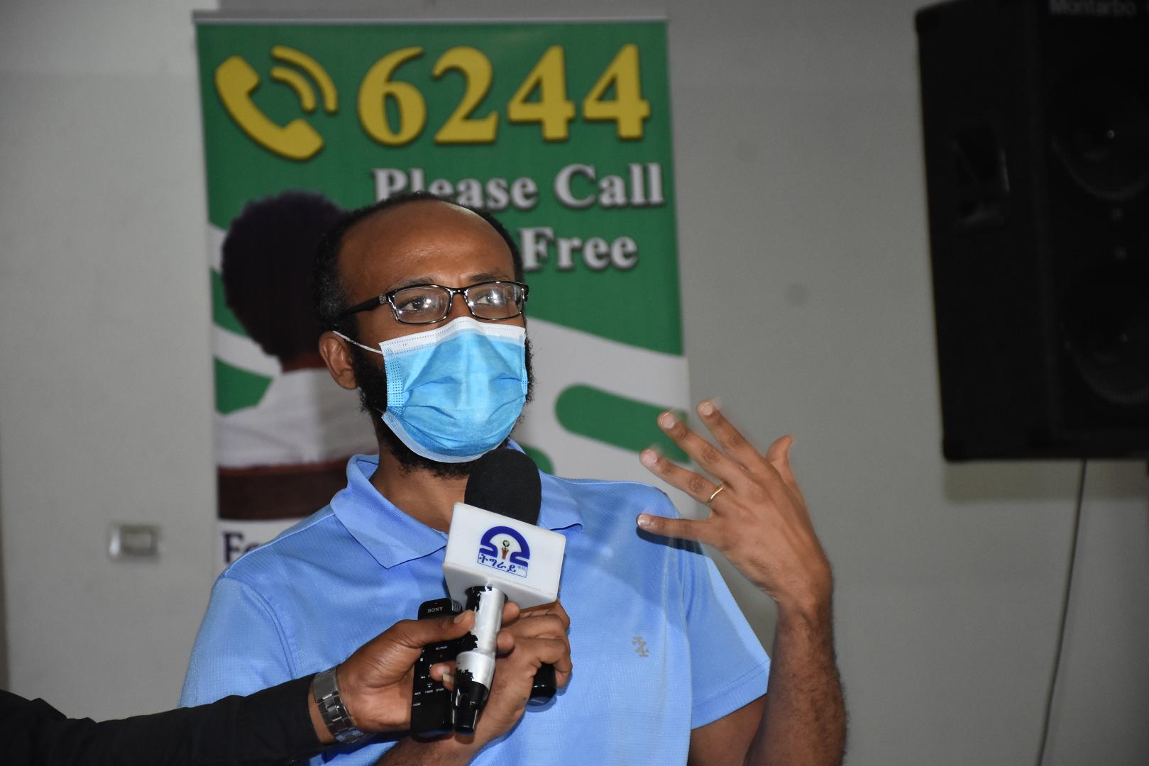 WHO and the Tigray Regional Health Bureau reactivate the Tigray toll-free COVID-19 call center 