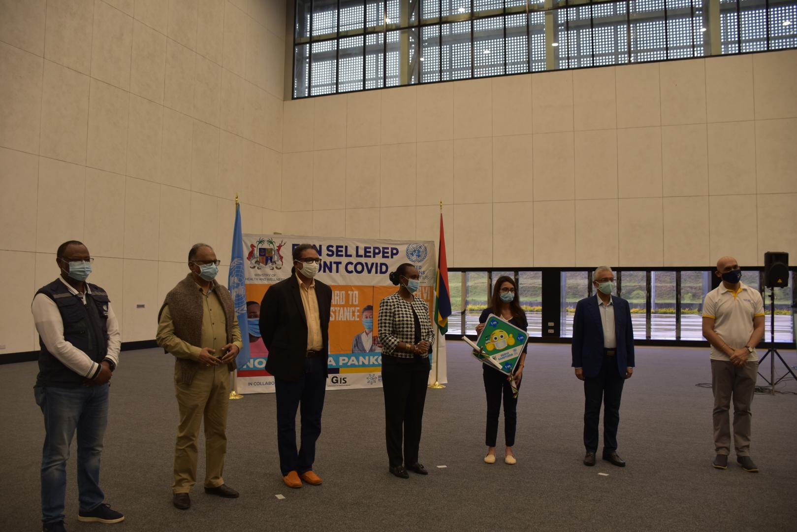 Launching of the national awareness campaign on COVID-19 on Sunday 23 May 2021 by the Prime Minister in the presence of the UN Resident Coordinator and the WHO Representative in Mauritius