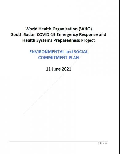 Environmental and Social Commitment Plan 