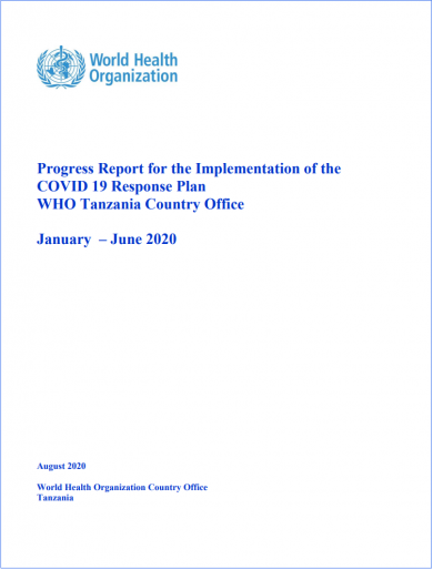 WHO Tanzania Country Office Progress Report 1 (January - June 2020)