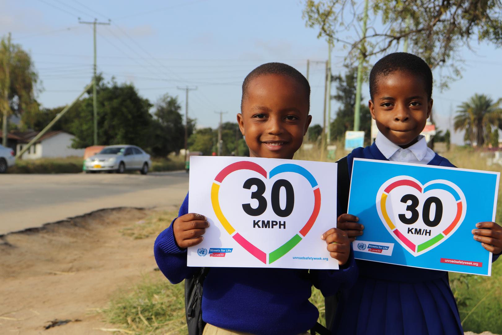 School children who participated in the campaign