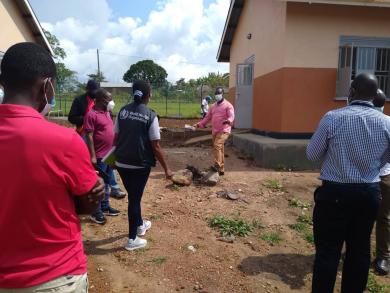 WHO staff in the field