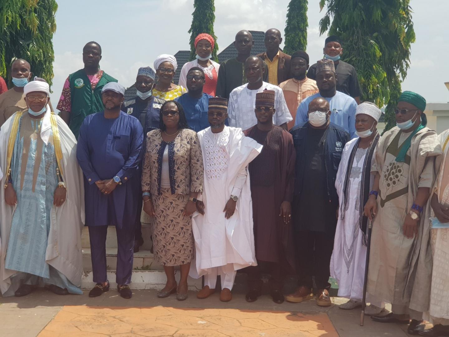 Cross section of some of the dignitaries at the physical venue of the town hall meeting i