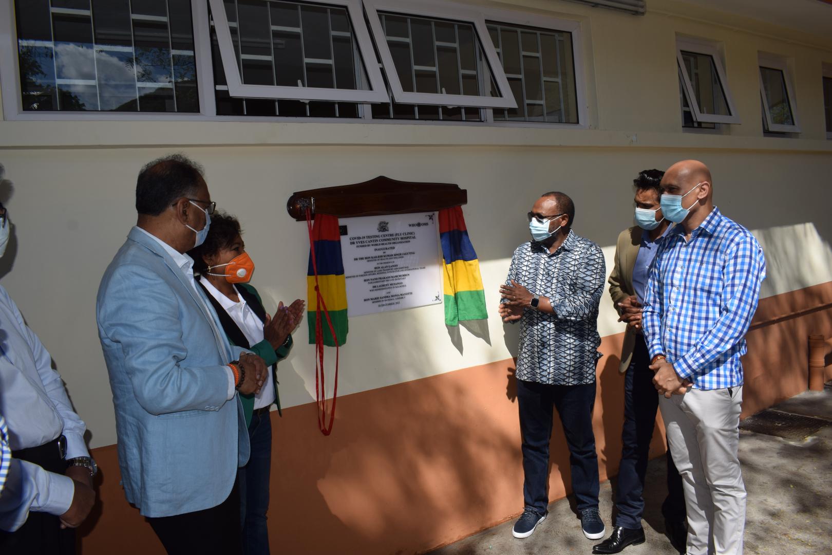 Opening of New Covid-19 Testing Centre in Black River, Mauritius