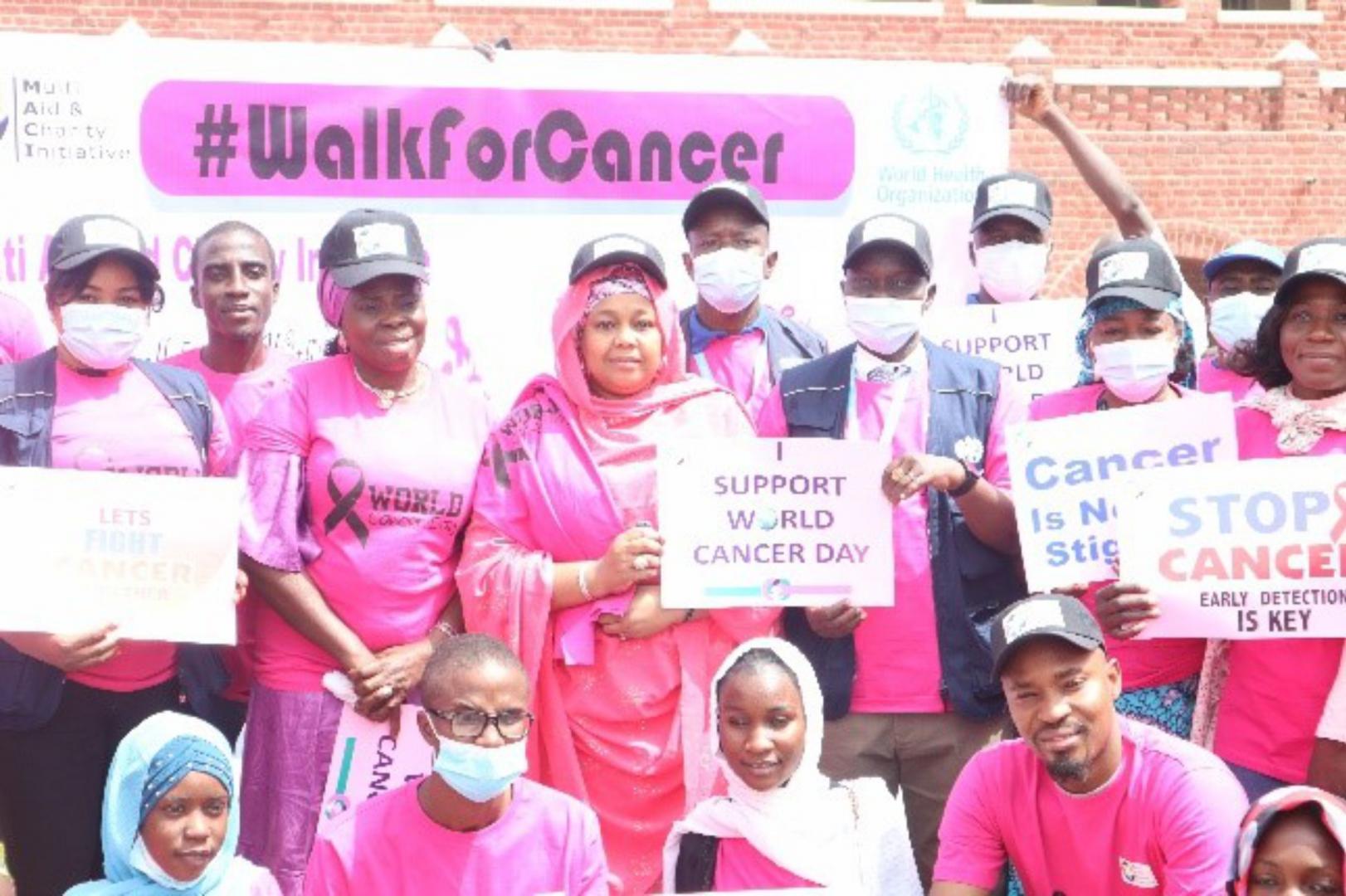 Group photograph at the commemoration of the World Cancer Day, 2022, Photo Credit_Kingsley Igwebuike_WHO