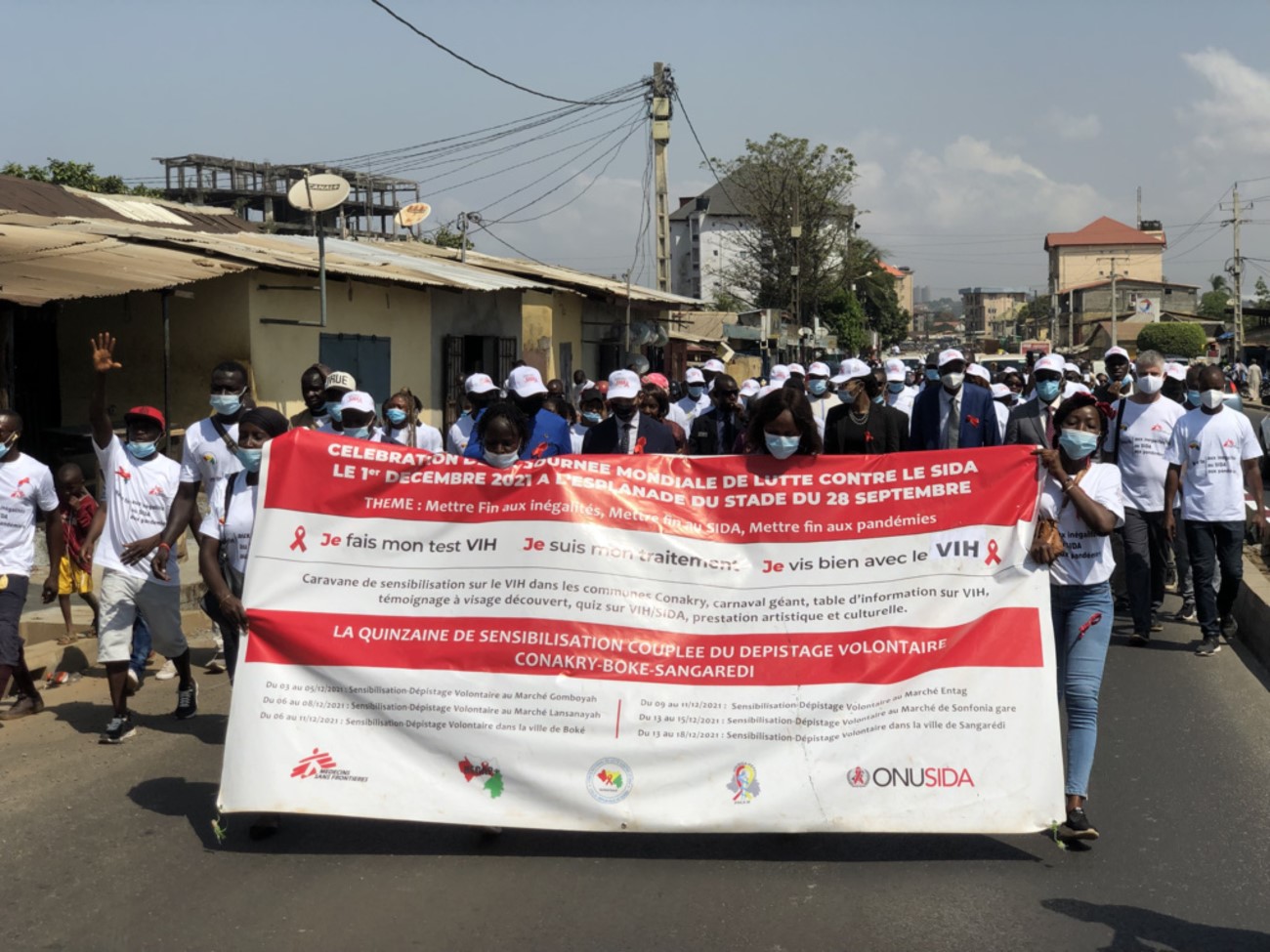 Marche des Associations de PVVIH et autres acteurs de la lutte contre Sida 