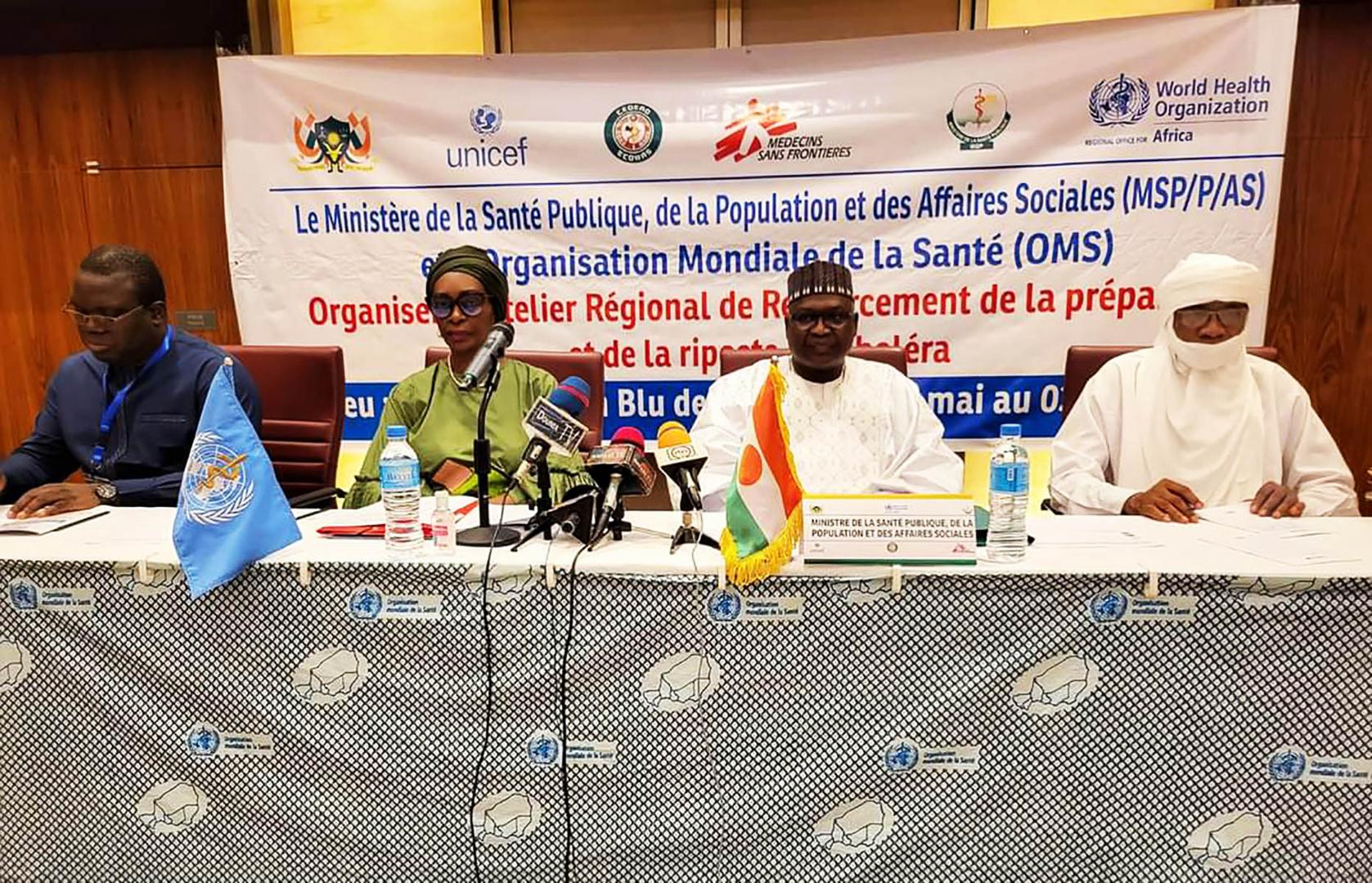 Ouverture de l’atelier régional de renforcement de la préparation et de la riposte au choléra en Afrique par le Ministre de la santé du Niger