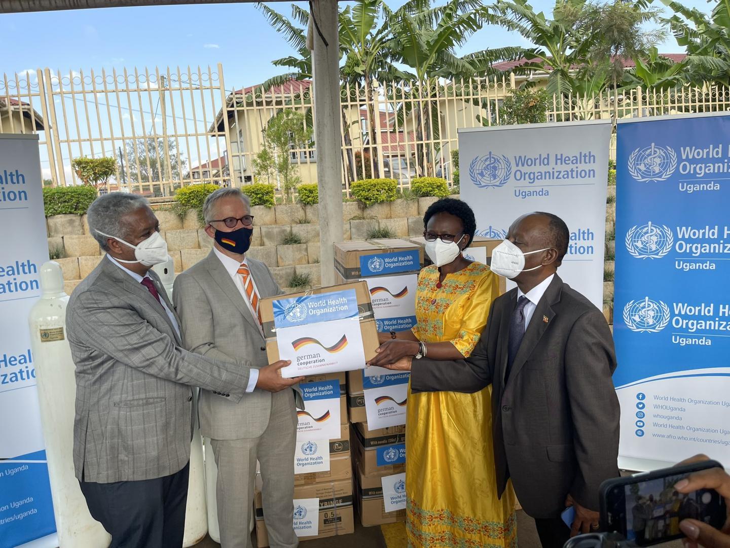 Handover of Syringes to the Ministry of Health in Uganda