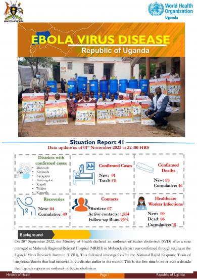 Ebola Virus Disease in Uganda SitRep - 41