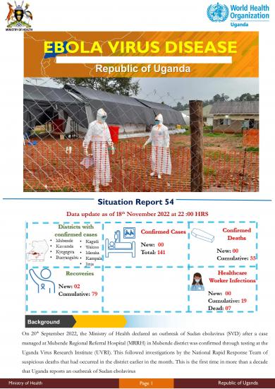 Ebola Virus Disease in Uganda SitRep - 54