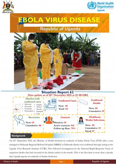 Ebola Virus Disease in Uganda SitRep - 62