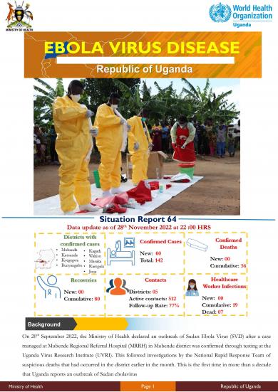 Ebola Virus Disease in Uganda SitRep - 64