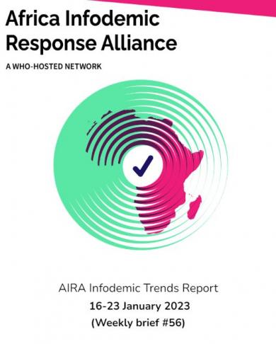 AIRA Infodemic Trends Report - January 16 (Weekly Brief #56 of 2023)