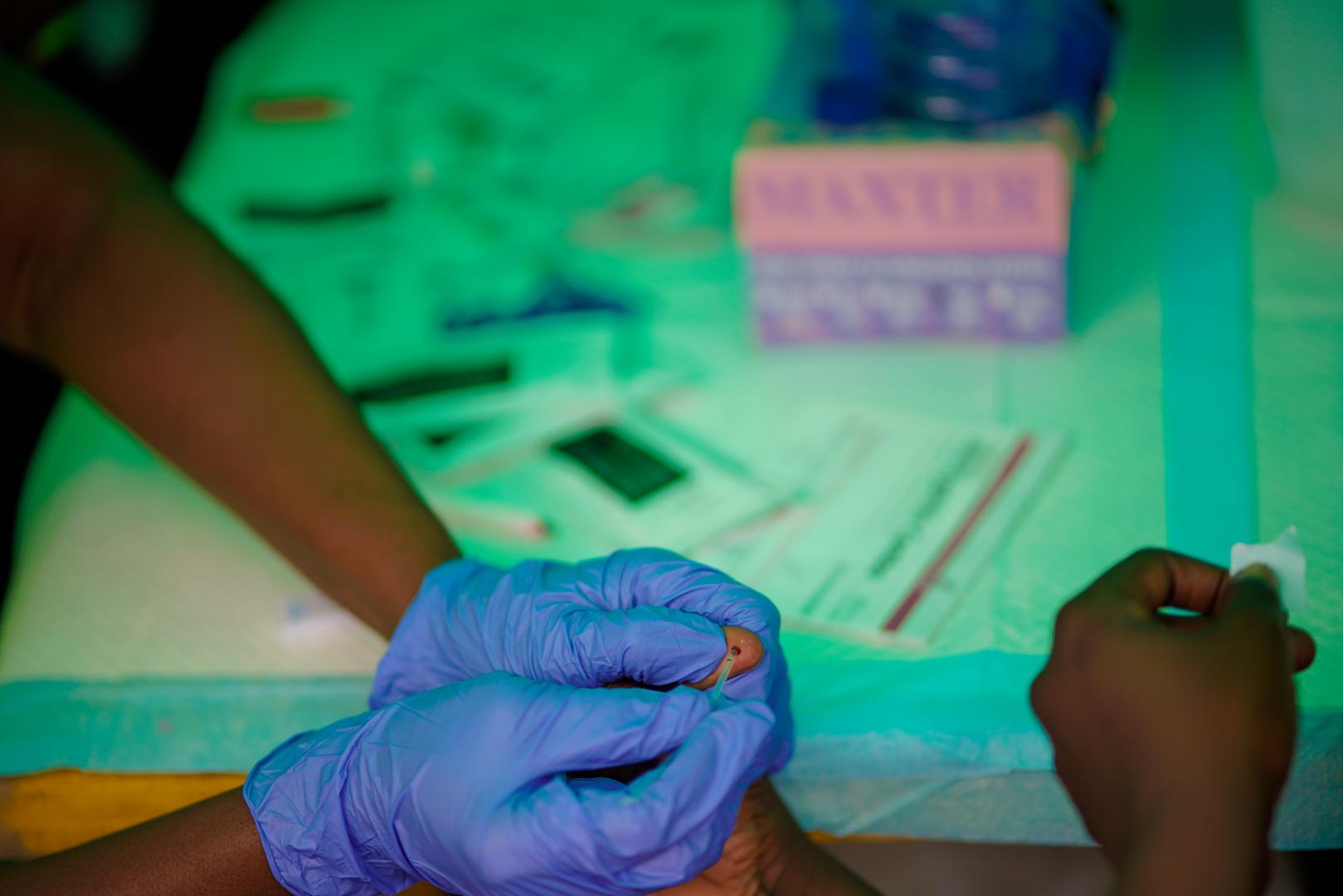 HIV testing during TB testing week 2022 at Gishiri, Abuja 