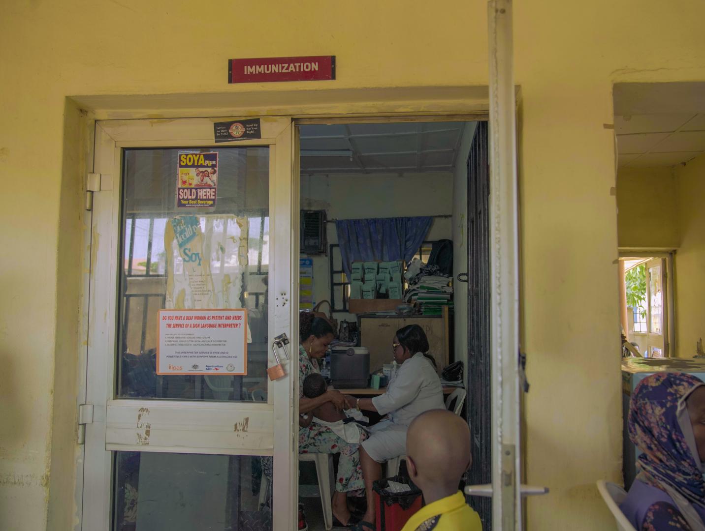 Vaccination site at Kuje General Hospital, Abuja