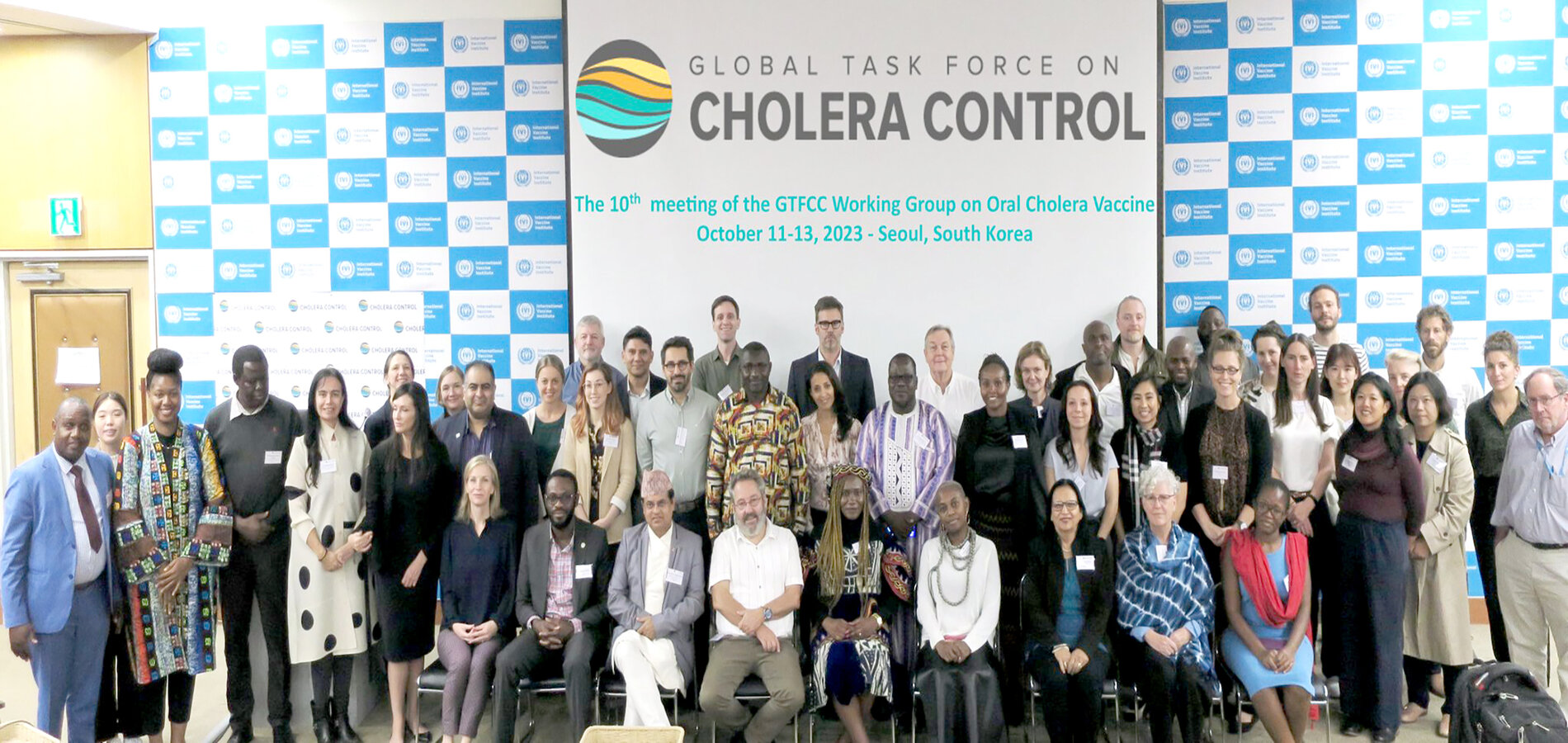Les participants à la 10e réunion du Groupe de travail mondial sur la lutte contre le choléra