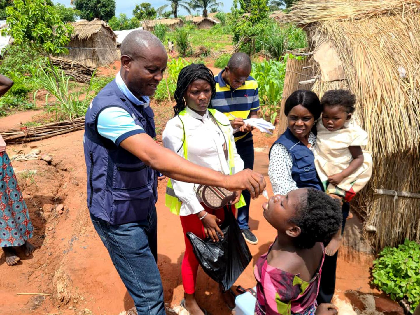 Vaccination orale choléra dans le village de Kifungo, zone de santé de Kalemie, dans la province du Tanganyika, au sud-est de la RDC_ 