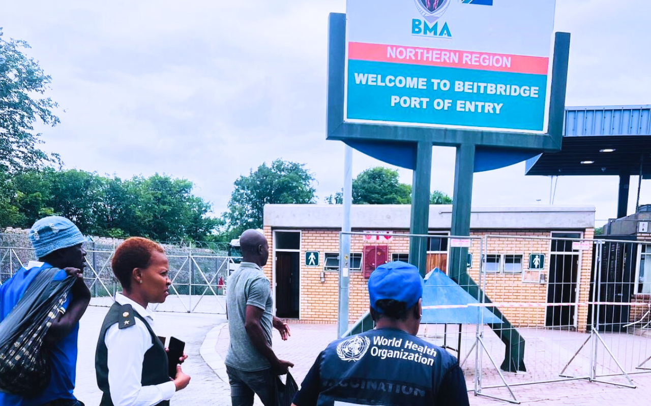 WHO South Africa EPR team's swift Response to imported cholera cases at the Musina/Beitbridge port of entry working collaboratively with the BMA