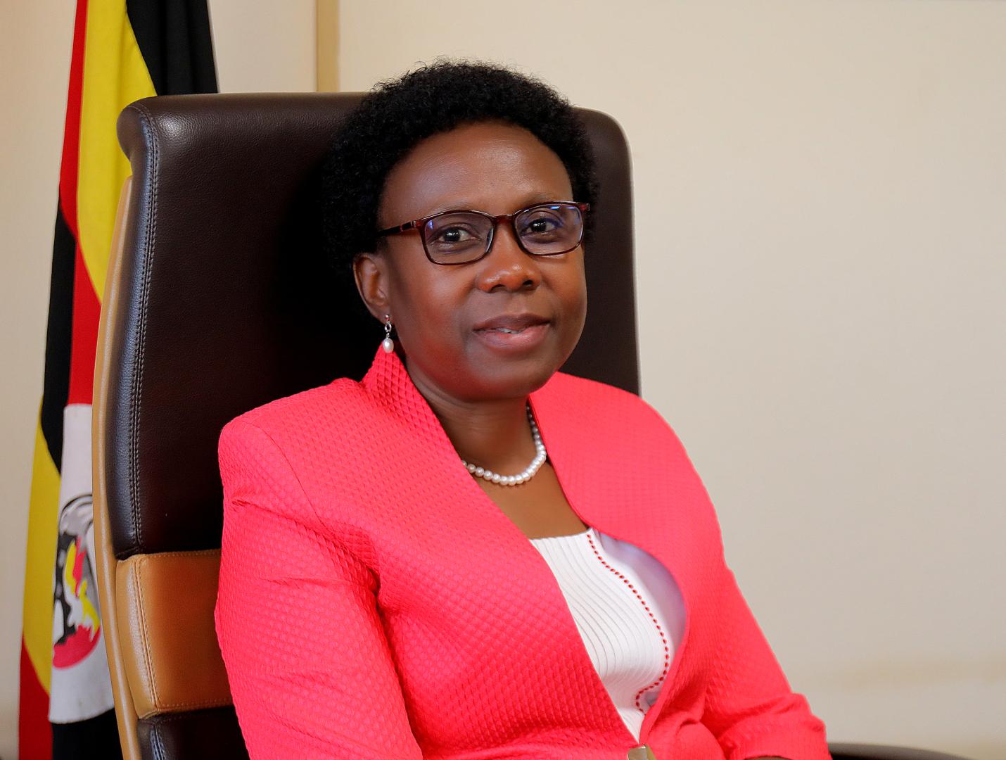 Hon. Dr Jane Ruth Aceng Ocero, the Minister of Health in Uganda