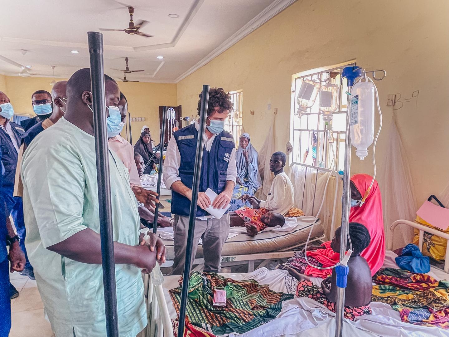 WHO Technical Experts providing practical guidance to health professionals working in Potiskum CSM Treatment Center