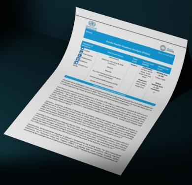 Public Health Situation Analysis (PHSA) 