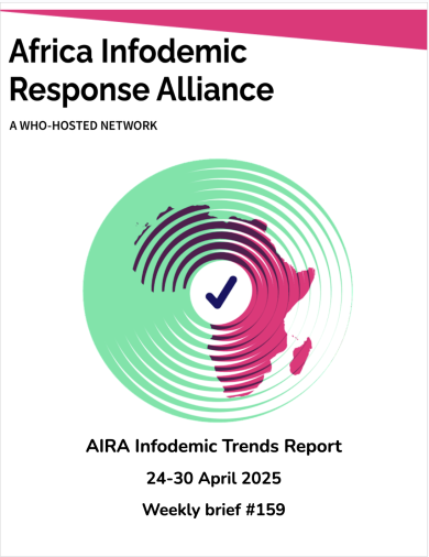 AIRA Infodemic Trends Report 24-30 April 2025  