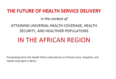 The Future of Health Service Delivery in the African Region Health Policy Laboratories Report.