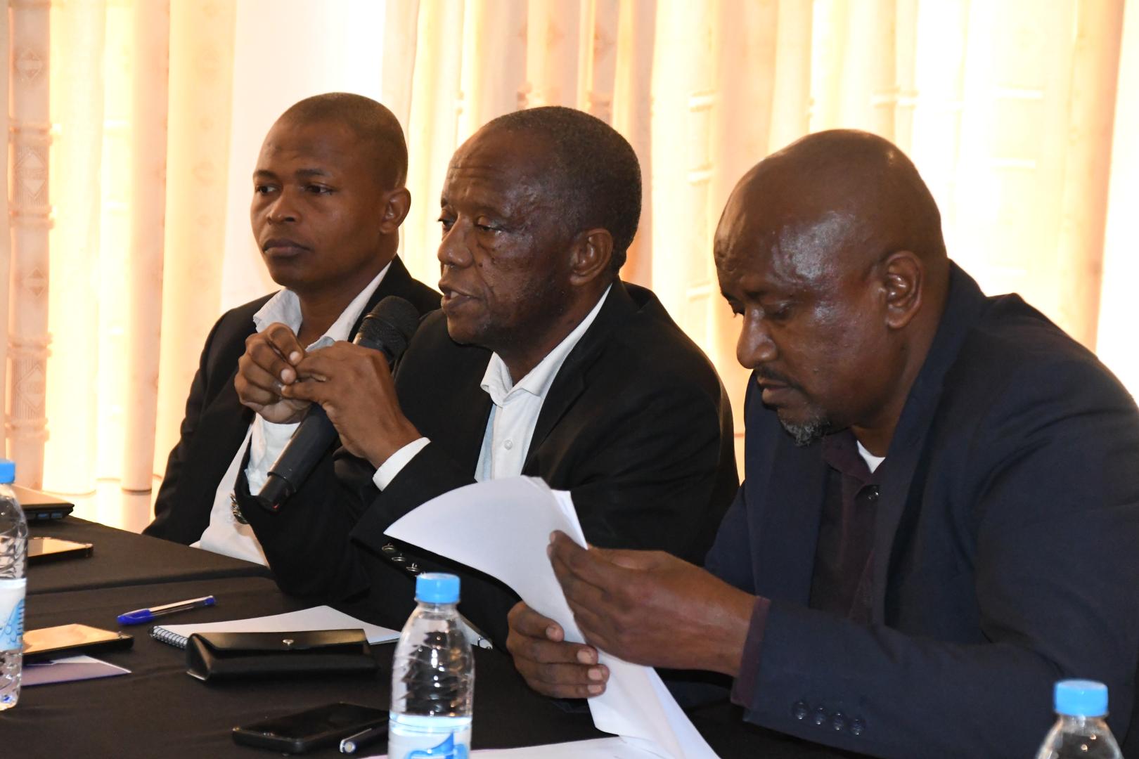 Le Dr Nassuri Ahamada pendant son intervention à l'ouverture de la Formation