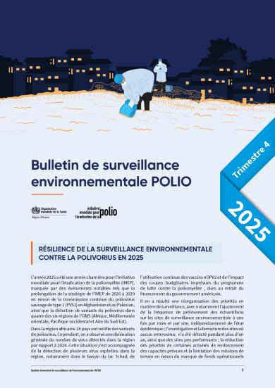 Bulletin de surveillance environnementale polio