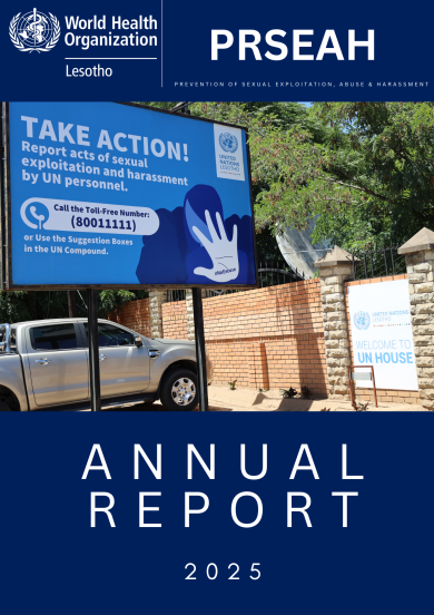 Prevention of Sexual Exploitation, Abuse and Harassment  : Annual Report 2025