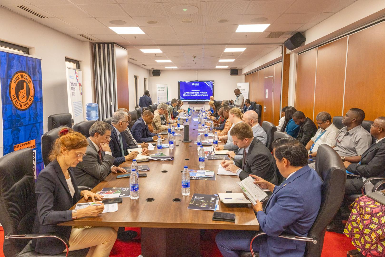 Delegates at the Ambassadorial Health Diplomacy Roundtable