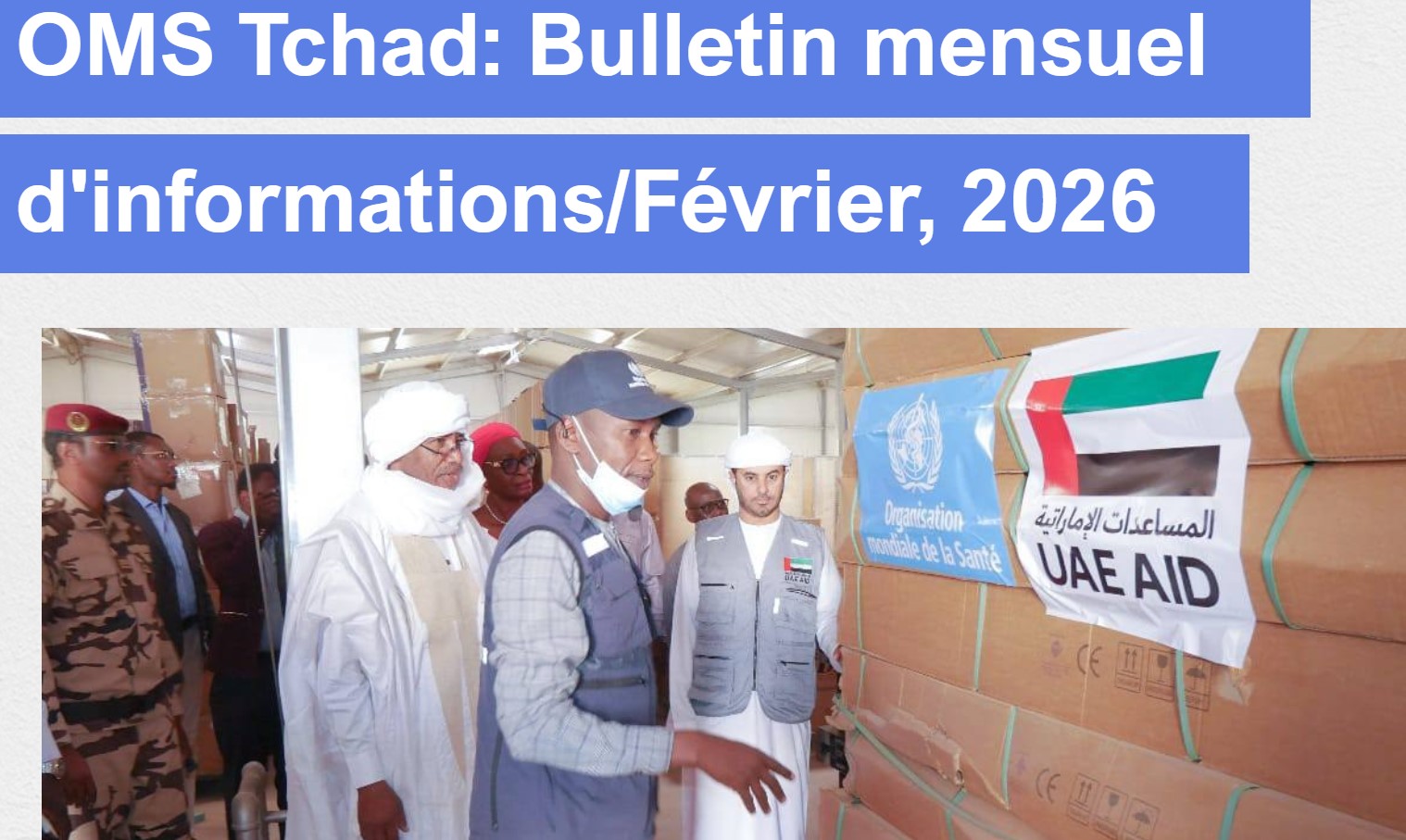 Bulletin mensuel d'Informations, OMS-Tchad, février 2026