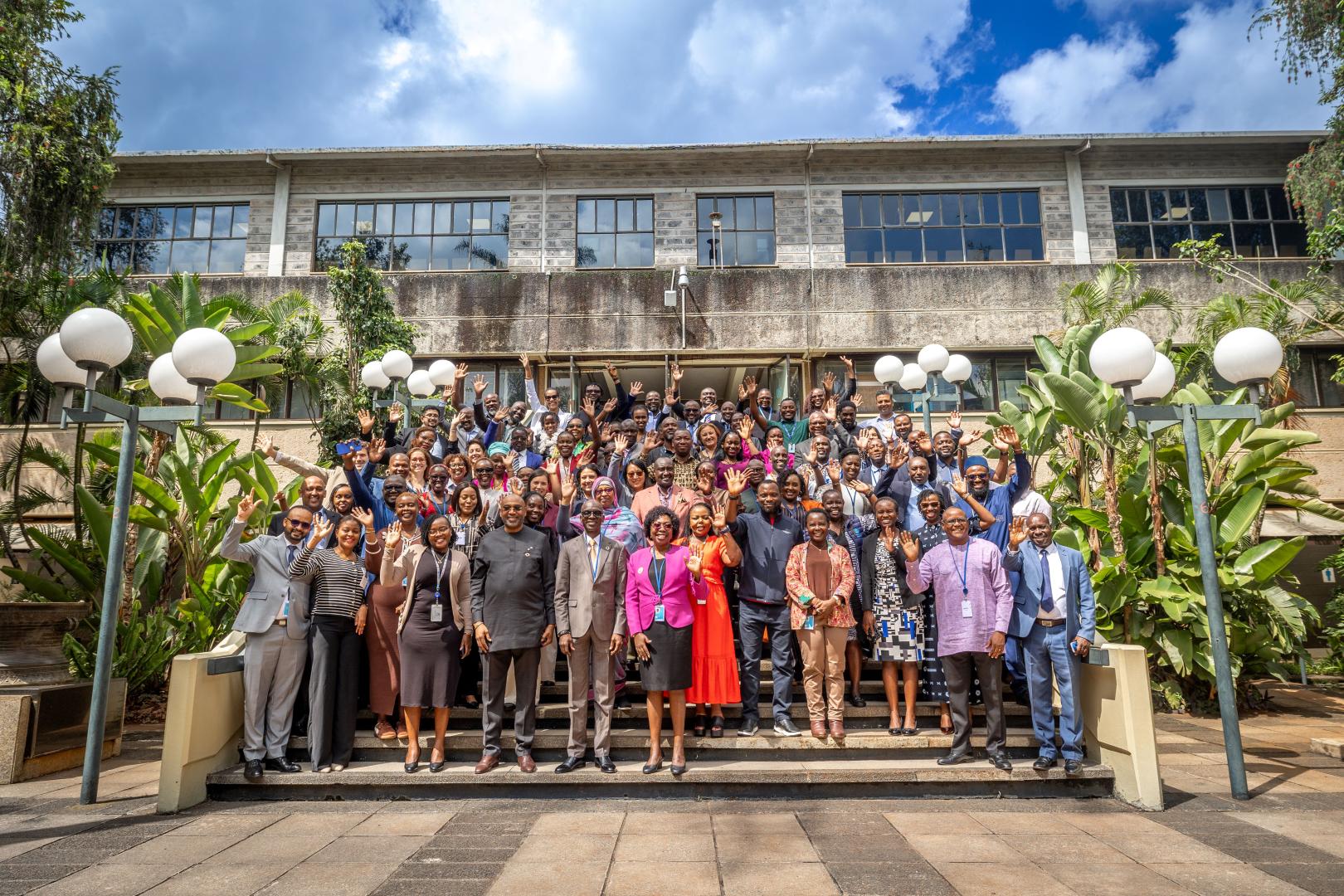 WHO staff at the United Nations Office at Nairobi. 