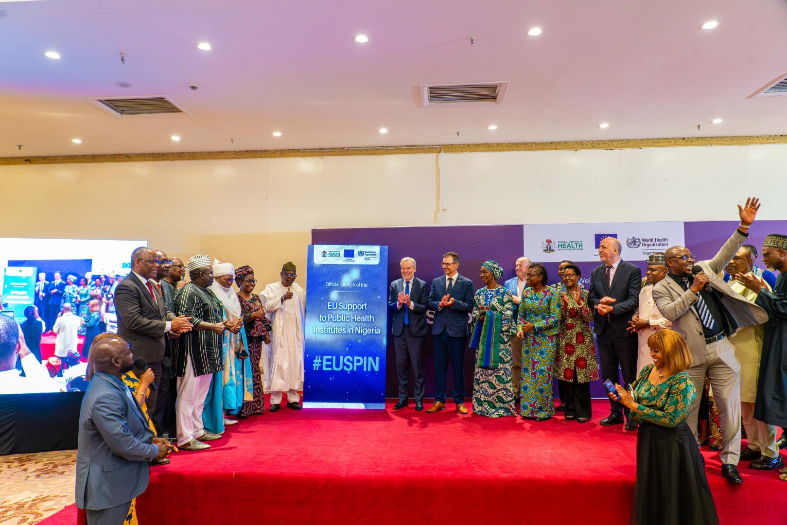 Dignitaries during the EU SPIN launch