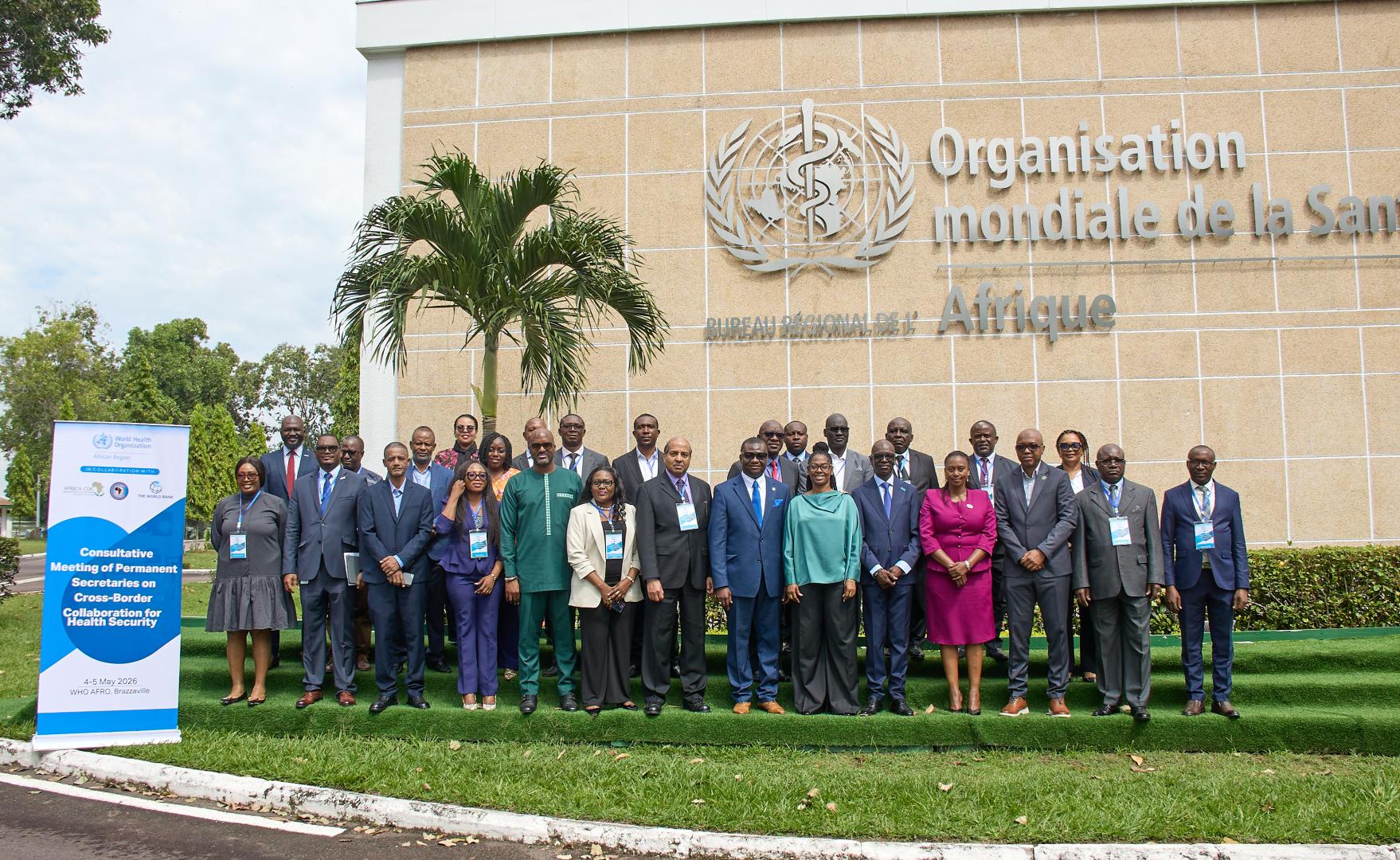 WHO AFRO team and Senior Government officials