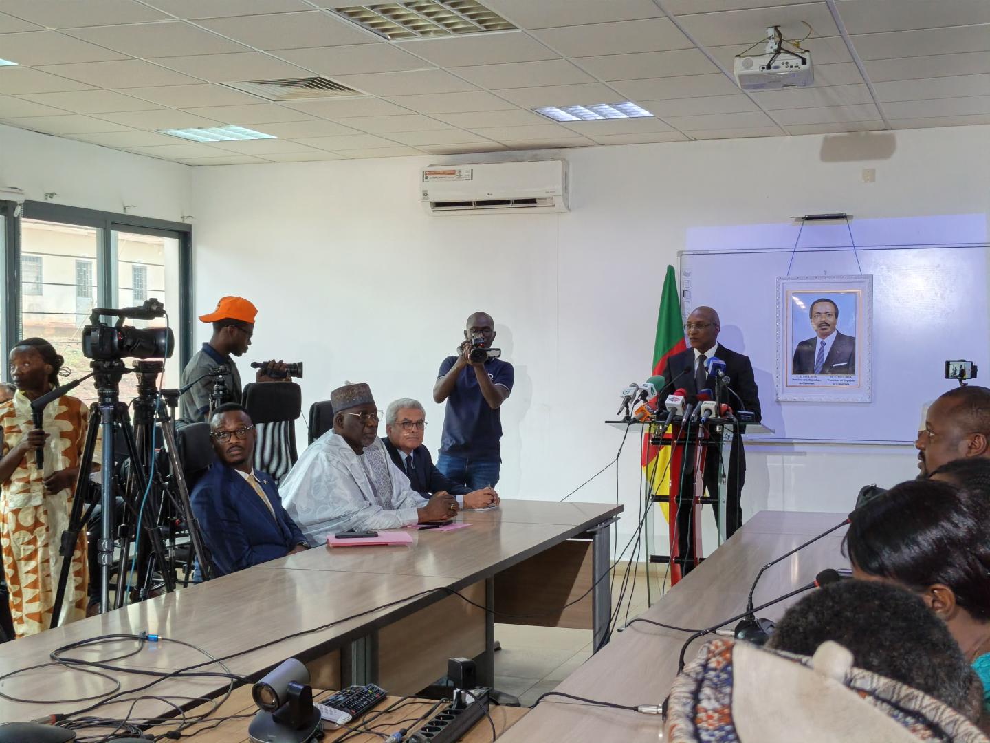 point de presse du ministre