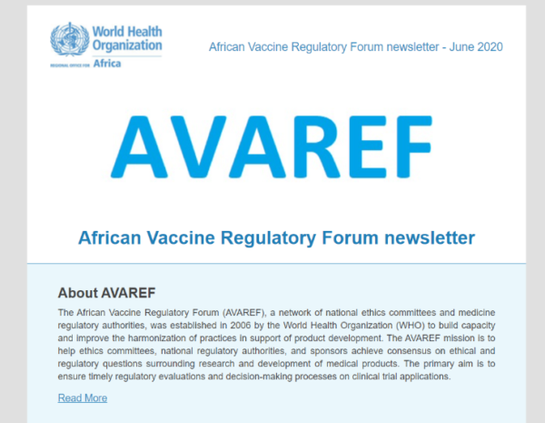 African Vaccine Regulatory Forum Newsletter