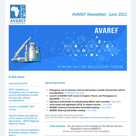 AVAREF Newsletter June 2022