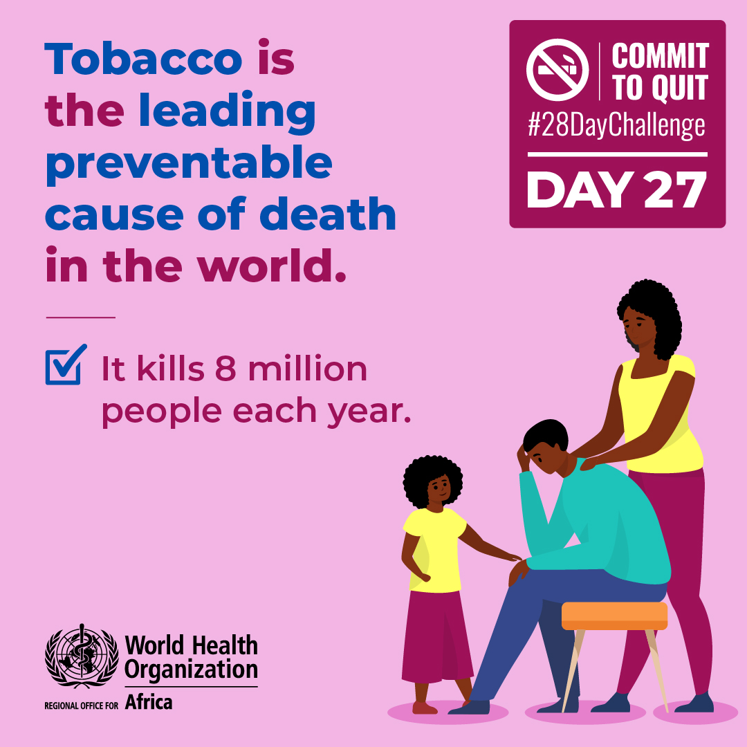 World No Tobacco Day 2021 : Today is a good day to quit tobacco! | WHO