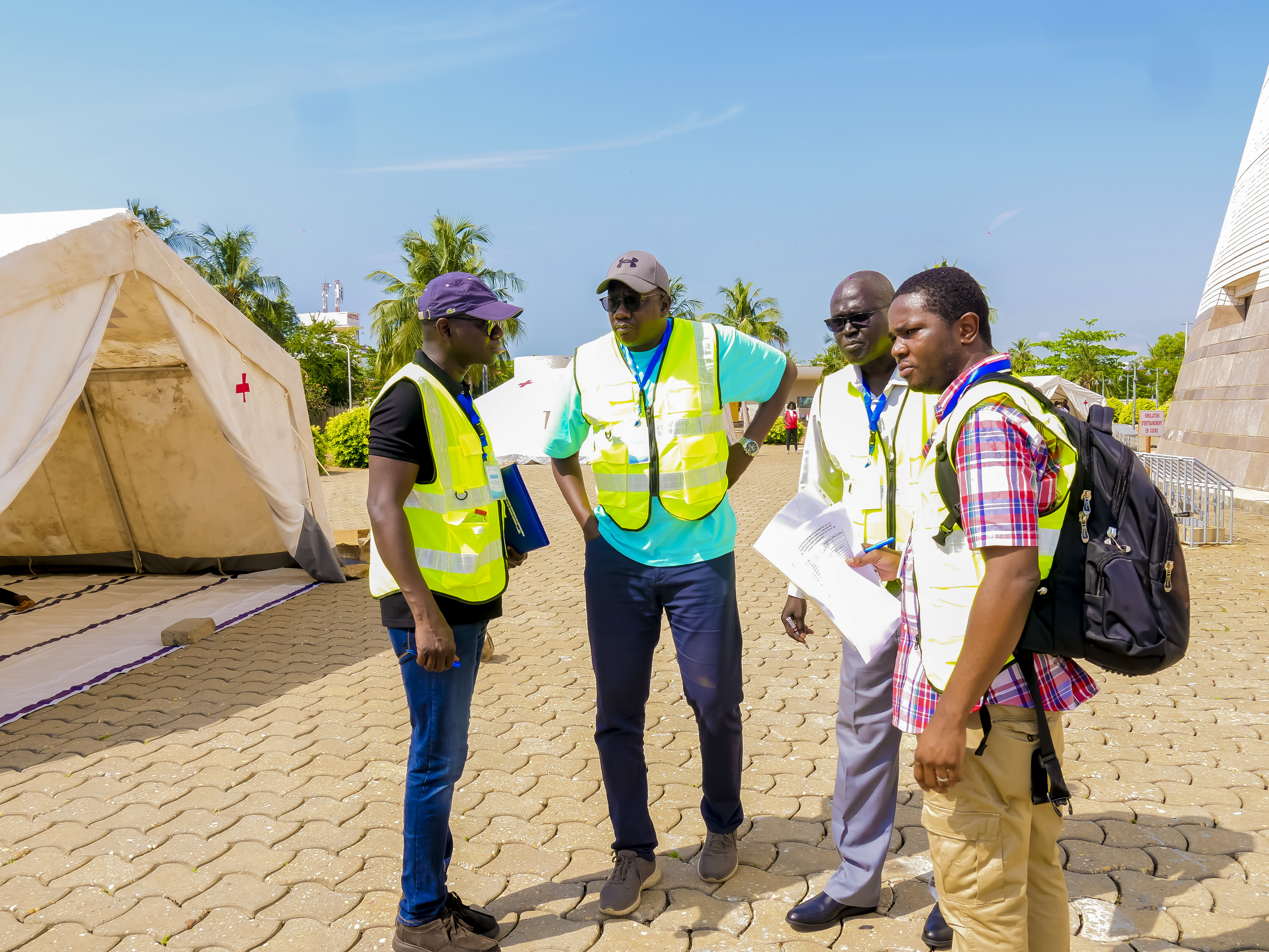 Exercice de simulation sur la gestion de l'afflux massif des grands brûlés au Bénin