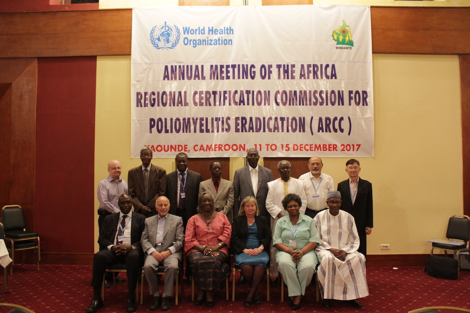 The ARCC committee members during the annual ARCC meeting in Cameroon 2017©WHO
