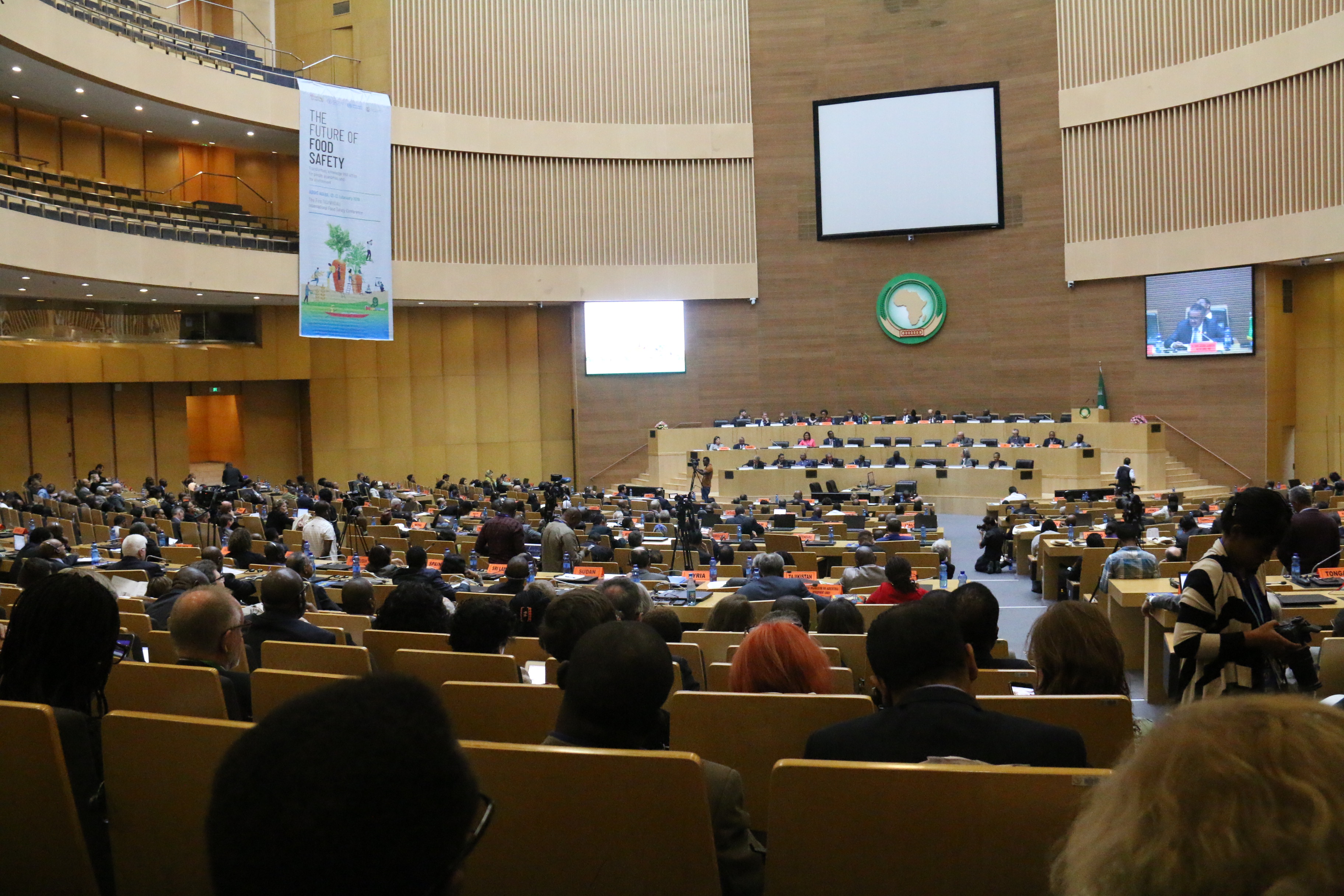 Participants attending the First FAO/WHO/AU International Food Safety Conference