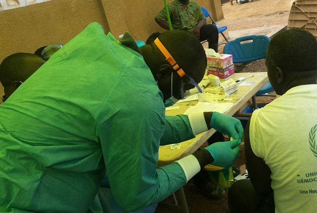 Koropara-Nzérékoré-Guinée : Vaccination contre Ebola (Archives)