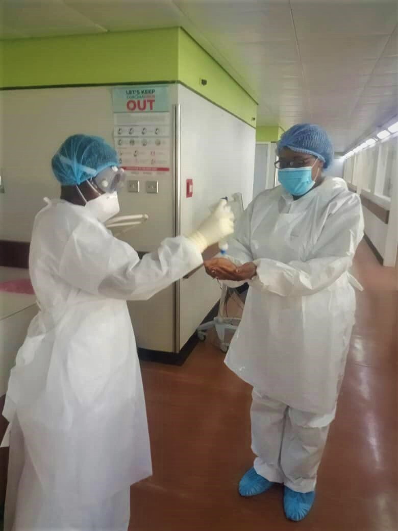 nurses from Parirenyatwa Hospital COVID-19 ward