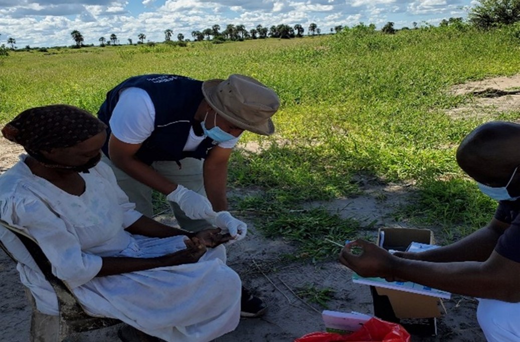 Patient follow-up and case investigation and case follow-up in Ngarange and Tubu Villages in Okavango District