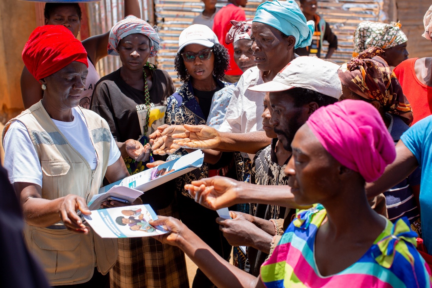 Distribution of material in Huambo