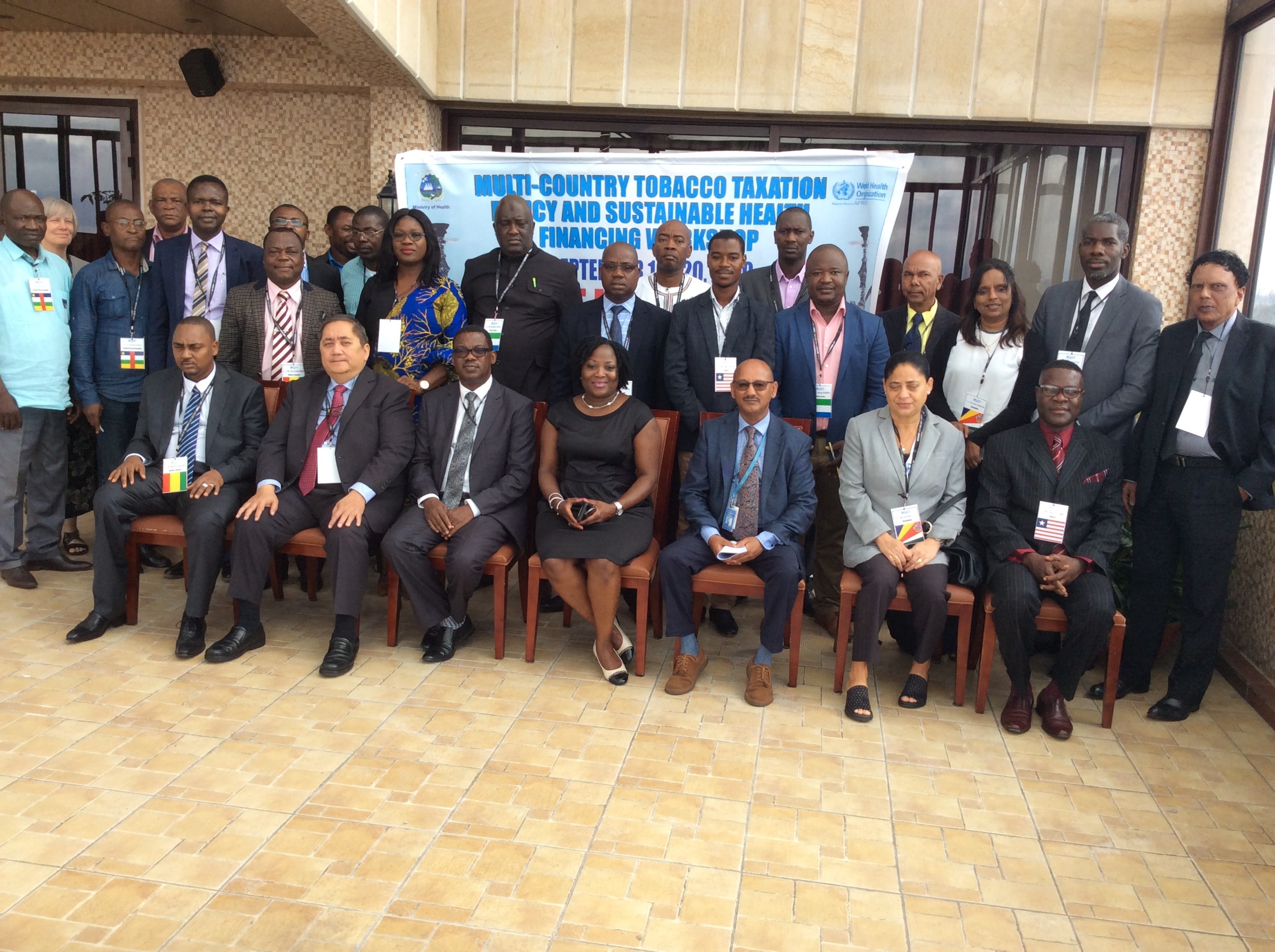 Group photo of participants at the Tobacco Taxation Policy and Sustainable Health Financing Workshop in Monrovia, Liberia